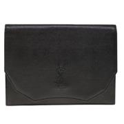 Pre-owned Leather handbags Yves Saint Laurent Vintage , Black , Dames