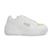 Witte Sneakers Stijlvol Model Versace Jeans Couture , White , Dames