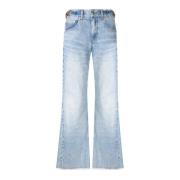 Gouden Ketting Bootcut Jeans Stella McCartney , Blue , Dames