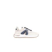 Ivory Light Blue Runner Sneakers Alexander Smith , White , Dames