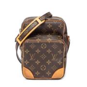 Pre-owned Canvas handbags Louis Vuitton Vintage , Brown , Dames