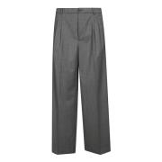 Lana Plooi Broek Amaránto , Gray , Heren