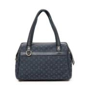 Pre-owned Canvas handbags Louis Vuitton Vintage , Blue , Dames