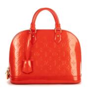 Pre-owned Leather handbags Louis Vuitton Vintage , Orange , Dames