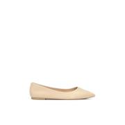 Leren ballerina's met puntige neus Kazar Studio , Beige , Dames