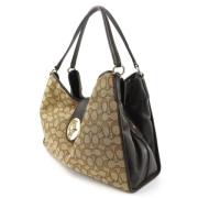 Pre-owned Canvas totes Coach Pre-owned , Beige , Dames