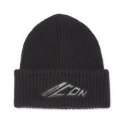 Gebreide Beanie Hoeden voor Mannen Dsquared2 , Black , Heren