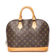 Pre-owned Coated canvas handbags Louis Vuitton Vintage , Brown , Dames