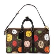 Pre-owned Coated canvas handbags Louis Vuitton Vintage , Brown , Dames