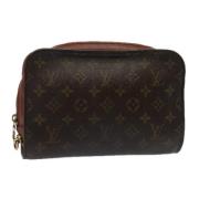 Pre-owned Canvas clutches Louis Vuitton Vintage , Brown , Dames