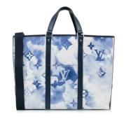 Pre-owned Canvas totes Louis Vuitton Vintage , Blue , Dames