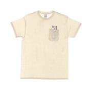 Zak Tee Korte Mouw Regular Fit Ripndip , Beige , Heren