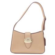 Pre-owned Leather shoulder-bags Coach Pre-owned , Beige , Dames