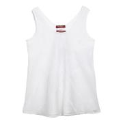 Stijlvolle Tanktop voor Vrouwen Max Mara Studio , White , Dames