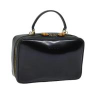 Pre-owned Leather handbags Gucci Vintage , Black , Dames