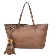 Pre-owned Leather totes Gucci Vintage , Brown , Dames