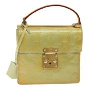 Pre-owned Leather handbags Louis Vuitton Vintage , Beige , Dames