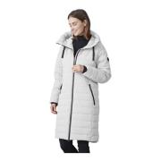 Gewatteerde Winter Witte Jas Kiki Modern Fit Junge , White , Dames