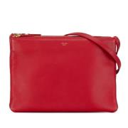 Pre-owned Leather shoulder-bags Celine Vintage , Red , Dames