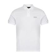 Heren Polo met Front Print Logo Barbour , White , Heren