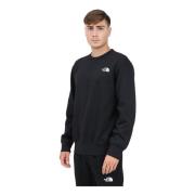 Essential Zwarte Crewneck Sweater The North Face , Black , Heren