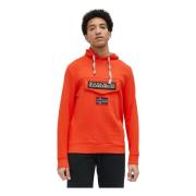 Burgee Sum 4 Hoodie Napapijri , Orange , Heren