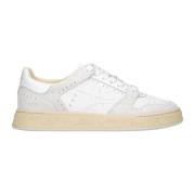 Sportieve Couture Sneakers met Brogue Details Premiata , White , Dames