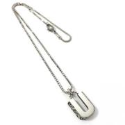 Pre-owned Silver necklaces Gucci Vintage , Gray , Dames