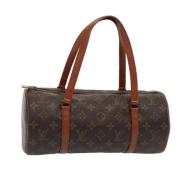 Pre-owned Canvas handbags Louis Vuitton Vintage , Brown , Dames