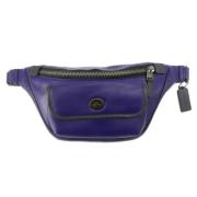 Pre-owned Leather crossbody-bags Coach Pre-owned , Blue , Dames