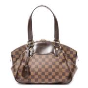 Pre-owned Canvas handbags Louis Vuitton Vintage , Brown , Dames