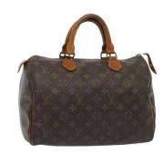 Pre-owned Canvas handbags Louis Vuitton Vintage , Brown , Dames