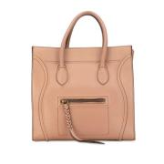 Pre-owned Leather handbags Celine Vintage , Pink , Dames