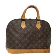 Pre-owned Canvas handbags Louis Vuitton Vintage , Brown , Dames