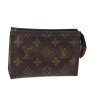 Pre-owned Canvas pouches Louis Vuitton Vintage , Brown , Dames