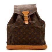 Pre-owned Canvas backpacks Louis Vuitton Vintage , Brown , Dames