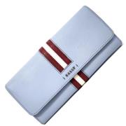 Pre-owned Leather wallets Bally Pre-owned , Blue , Dames