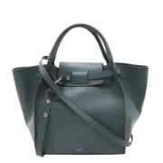 Pre-owned Leather celine-bags Celine Vintage , Gray , Dames