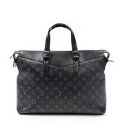 Pre-owned Canvas handbags Louis Vuitton Vintage , Black , Dames