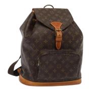 Pre-owned Canvas backpacks Louis Vuitton Vintage , Brown , Dames