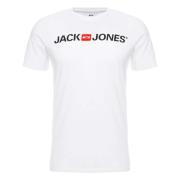 Mouw T-shirt Jack & Jones , White , Heren