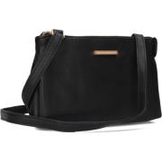 Zwarte leren crossbody tas Fred De La Bretoniere , Black , Dames