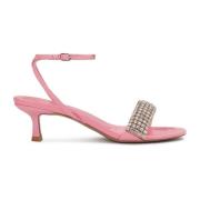 Roze sandalen met sieradenversiering Kazar Studio , Pink , Dames