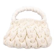 Off White Kabel Gebreide Handtas JW Anderson , White , Dames