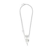 Elegante Hanger Ketting met Uniek Ontwerp Ermanno Scervino , Gray , Da...