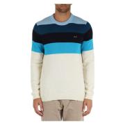 Merino Cashmere Crewneck Sweater Sun68 , Multicolor , Heren