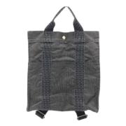 Pre-owned Fabric backpacks Hermès Vintage , Gray , Dames