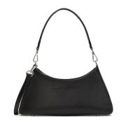 Zwarte leren handtas Kazar Studio , Black , Dames