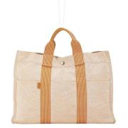 Pre-owned Canvas totes Hermès Vintage , Beige , Dames