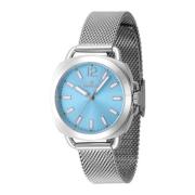 Wildflower Dames Quartz Horloge - Blauwe Wijzerplaat Invicta Watches ,...